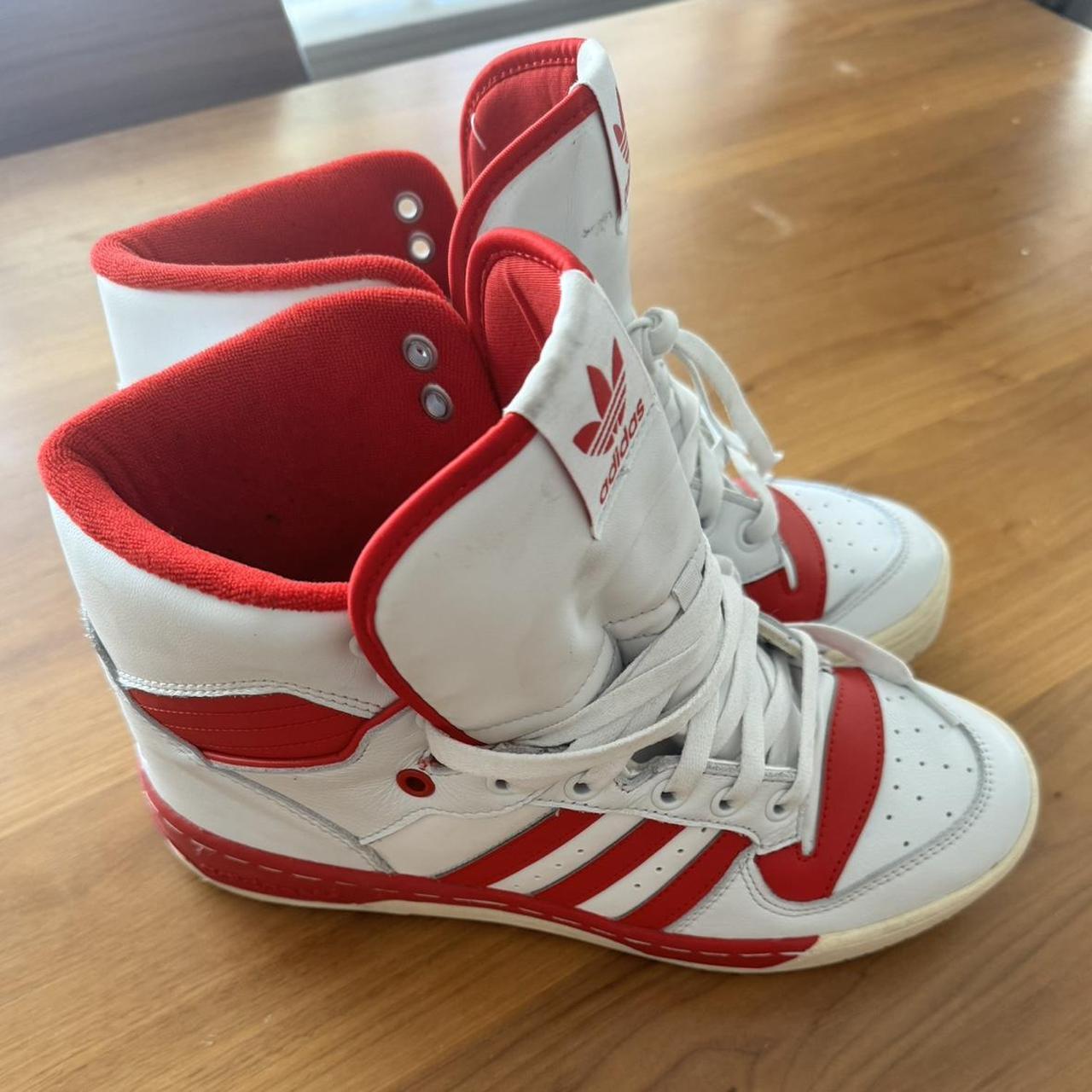Adidas originals Rivalry 'White Red Mens 9 Worn | Depop