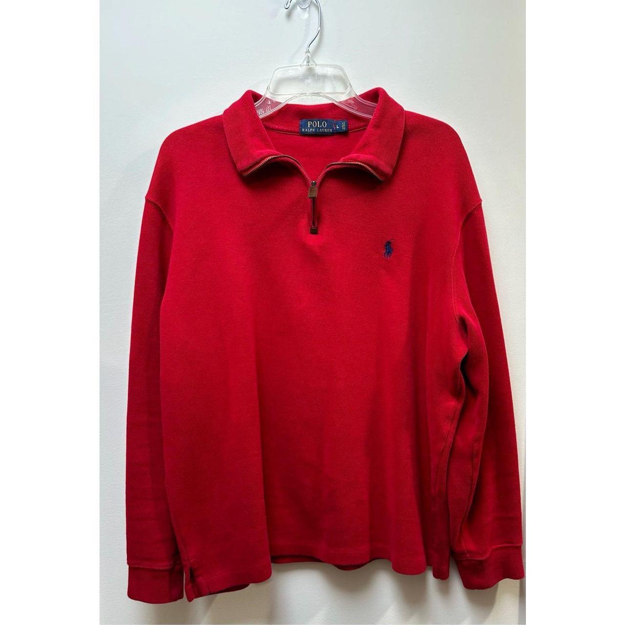 Polo Ralph Lauren men’s long sleeve 1/4 zip sweater,... - Depop