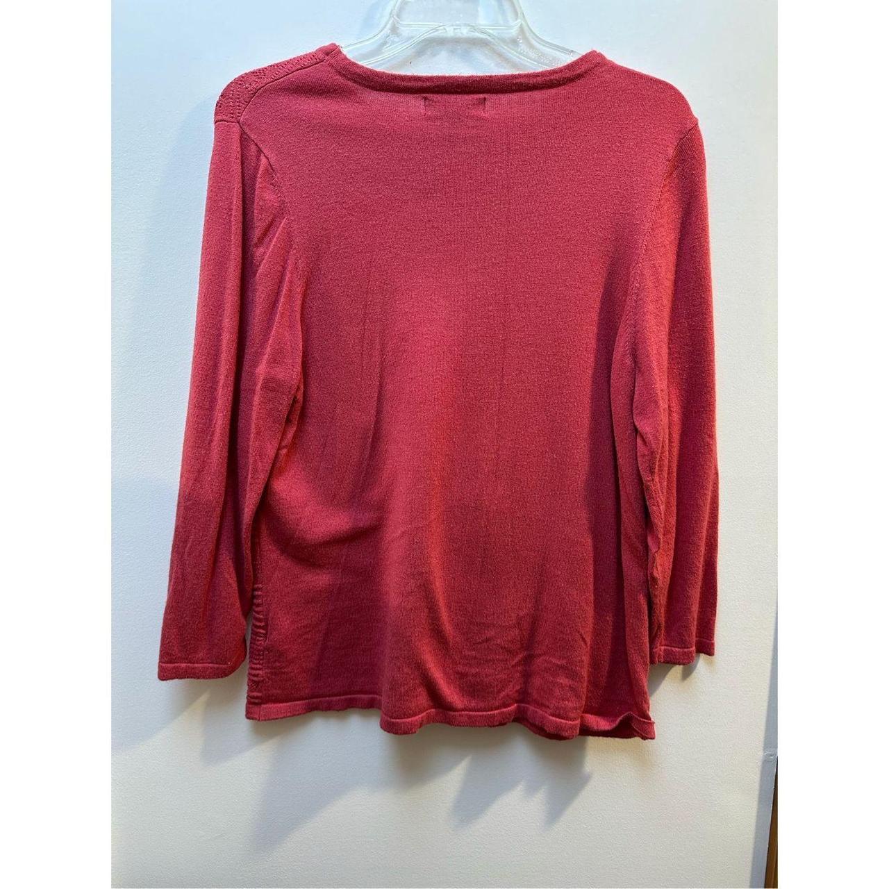 Buffalo David Bitton women’s red knit 3/4 sleeve... - Depop