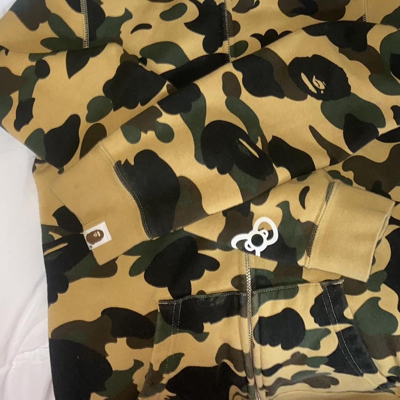 Authentic hello kitty bape hoodie size extra small... - Depop