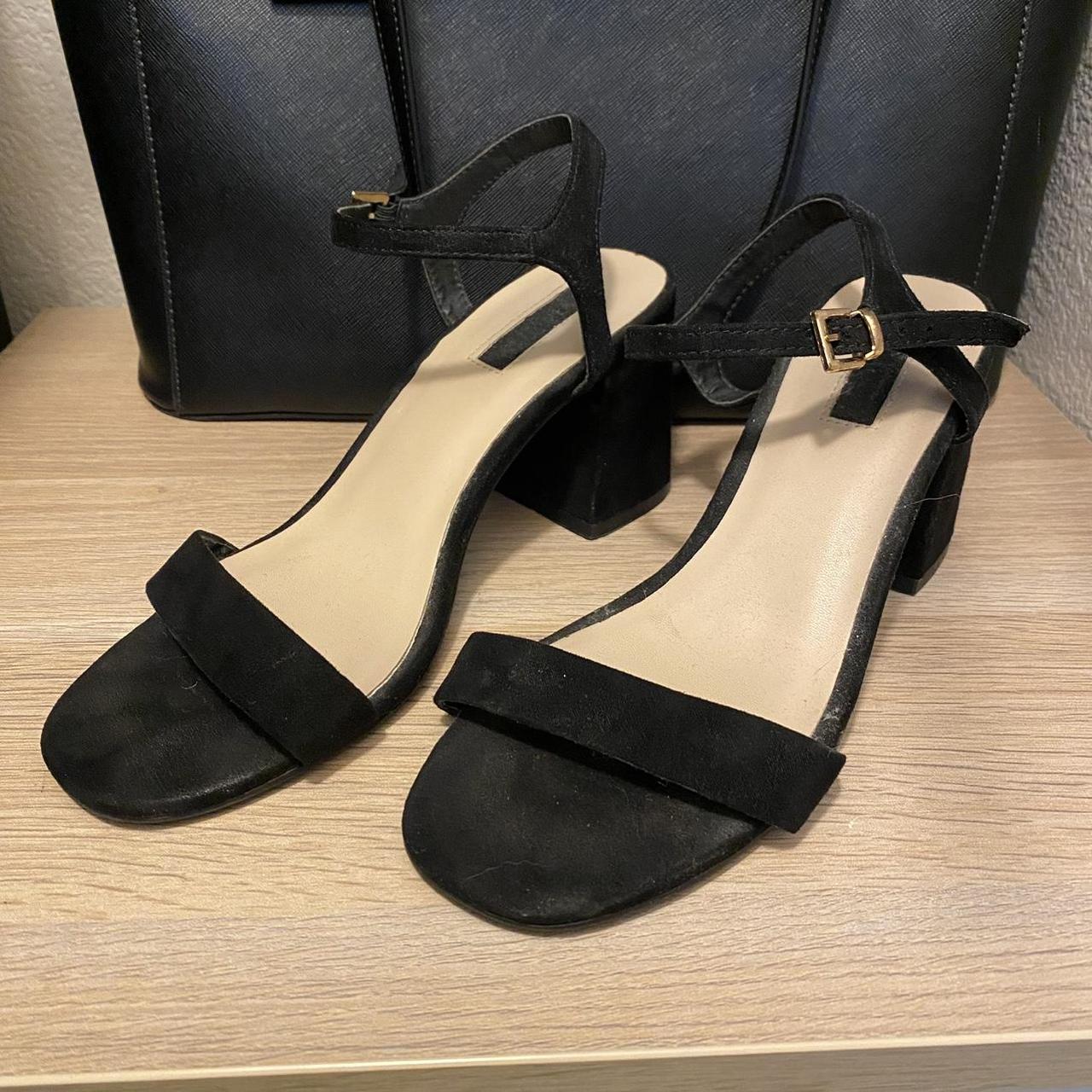 Forever 21 black block heels best sale