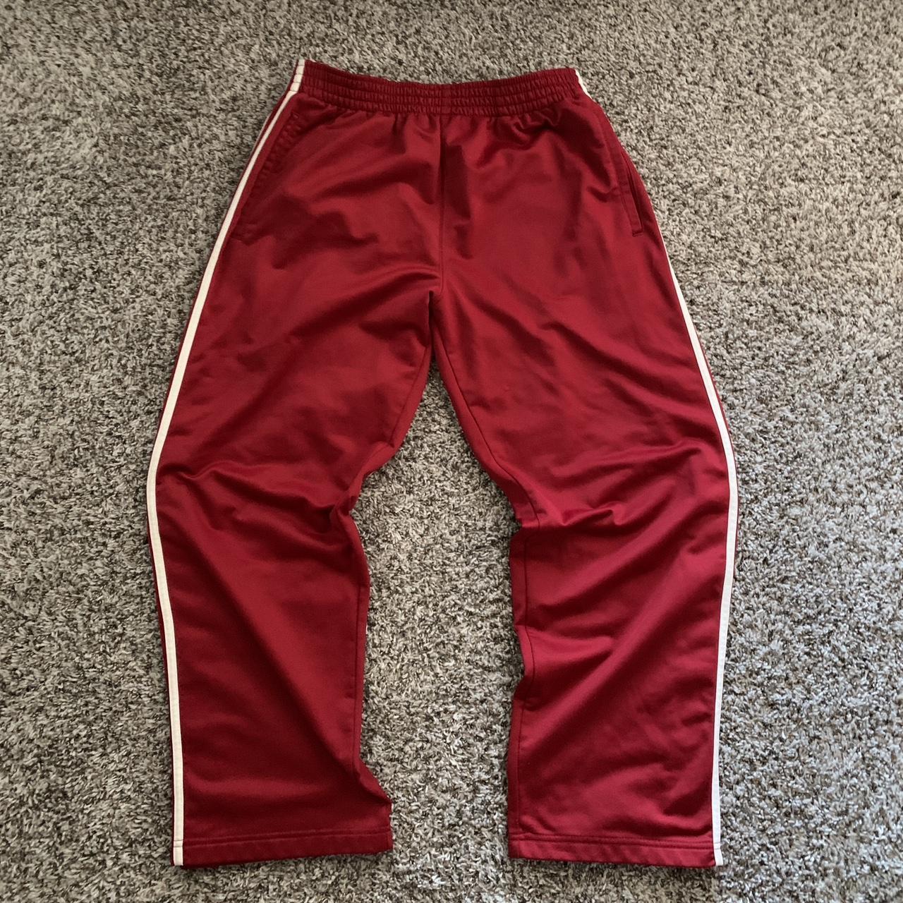 Red cheap snap pants