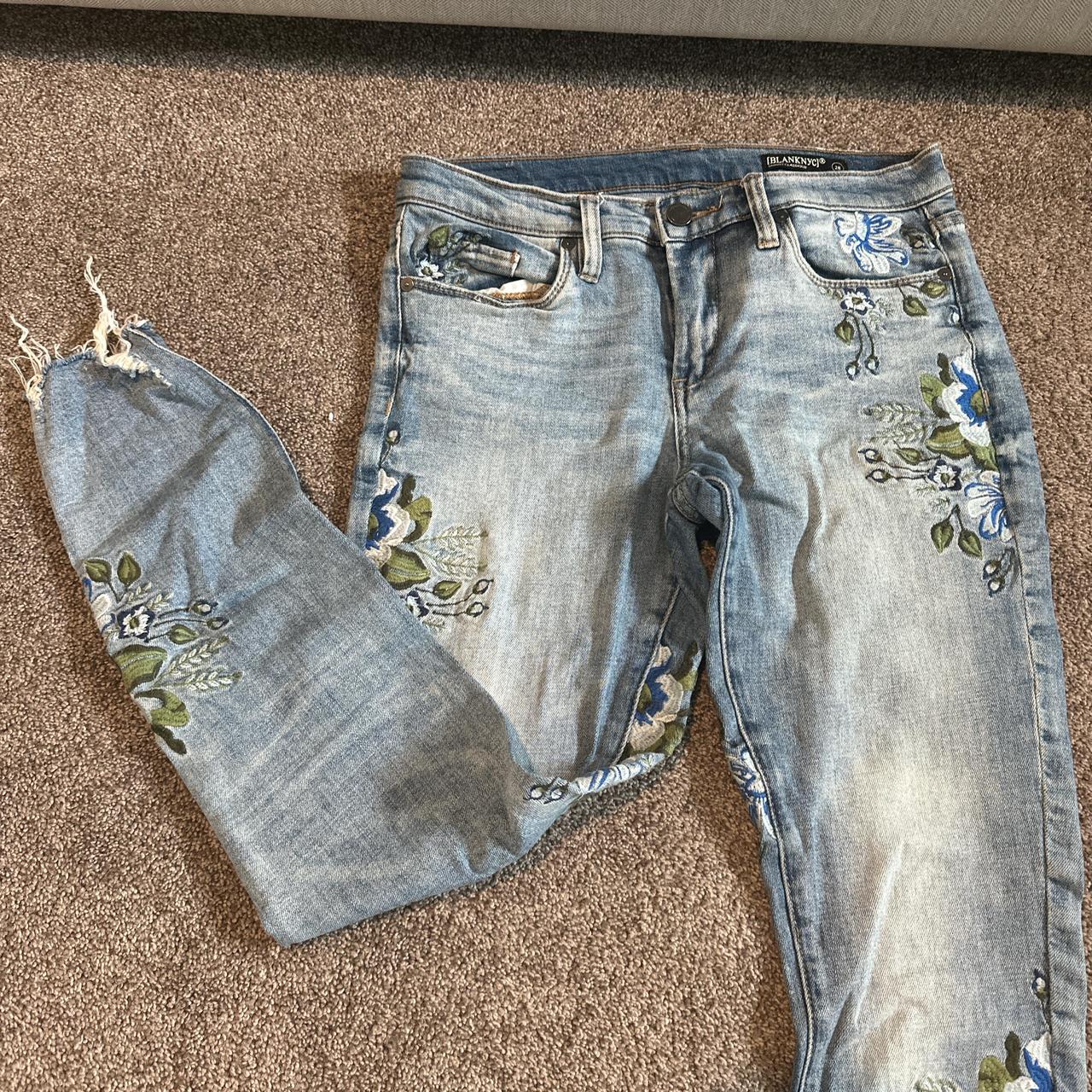 Blanknyc embroidered fashion jeans