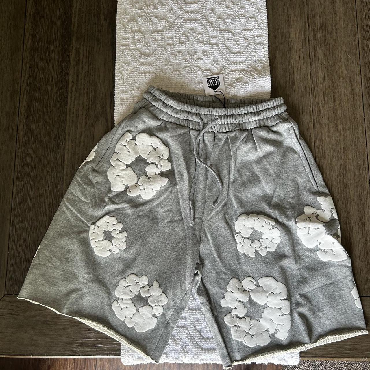 Denim tears shorts Cotton wreath in Grey 100%... - Depop