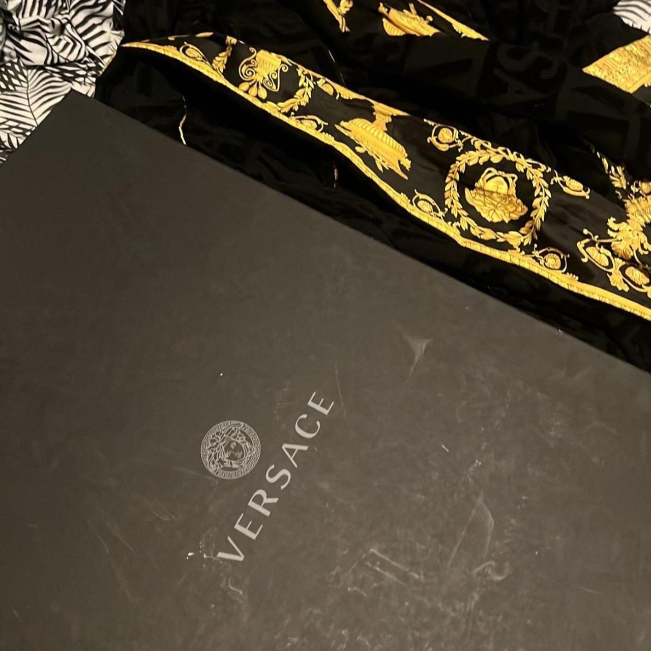 Black Versace Robe Used Lightly SizeMedium 470... Depop