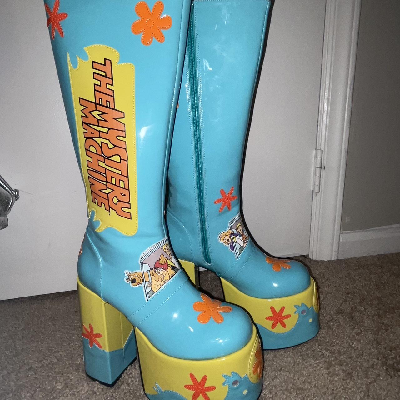 Dolls Kill Scooby Doo platform boots. Never worn,... Depop
