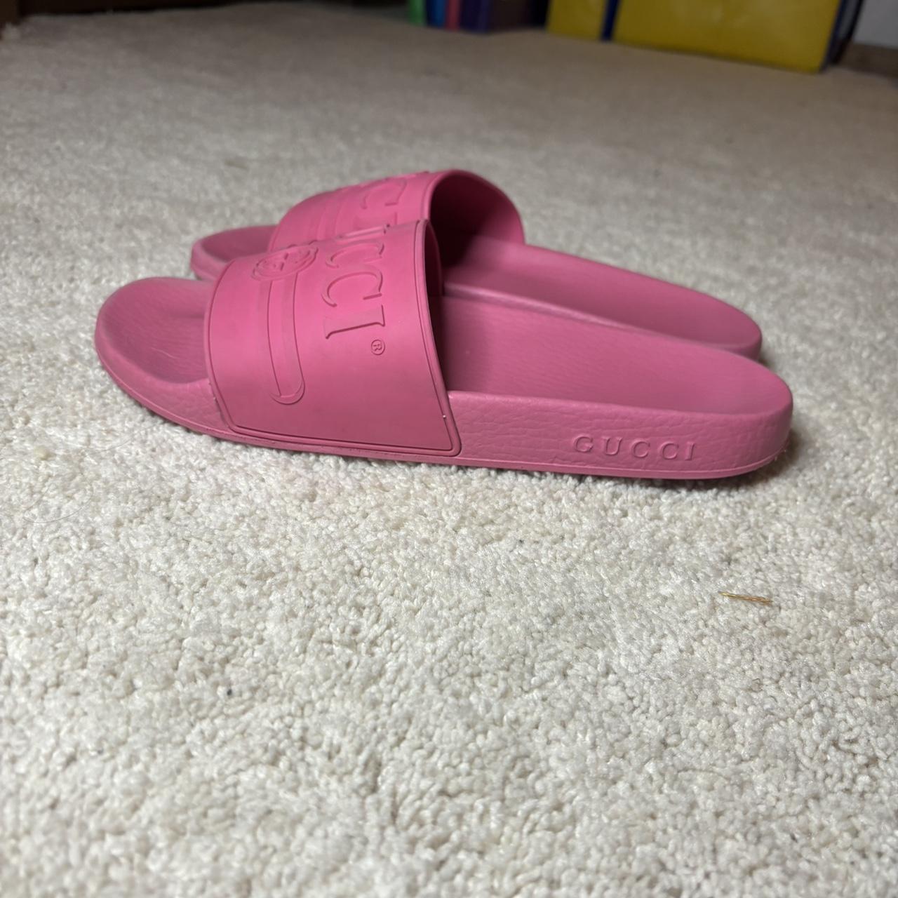 Gucci pink best sale pursuit pool slides