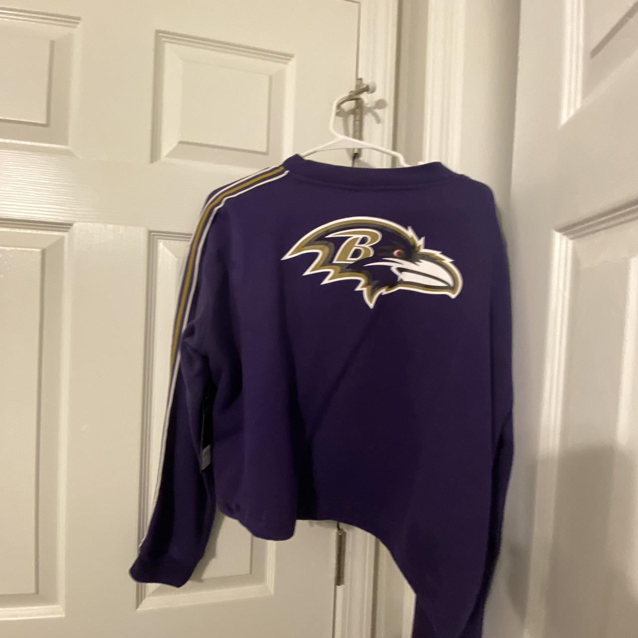 Ravens & Bohs & Doggos Purple Acid Wash Crewneck Sweatshirt