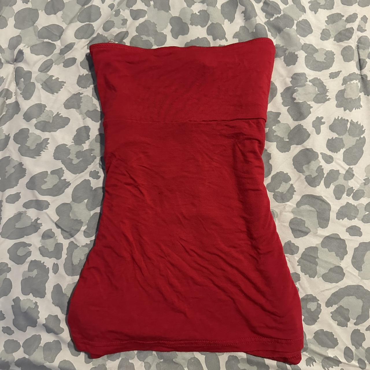 Cute red 2000s top (string is missing,shown in... | Depop