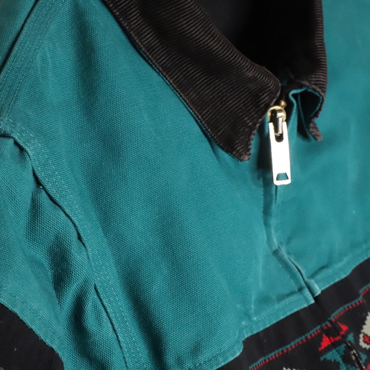 Vintage 90s Carhart aztec jacket. Turquoise blue. | Depop Vintage 90s Carhart aztec jacket. Turquoise blue. | Depop