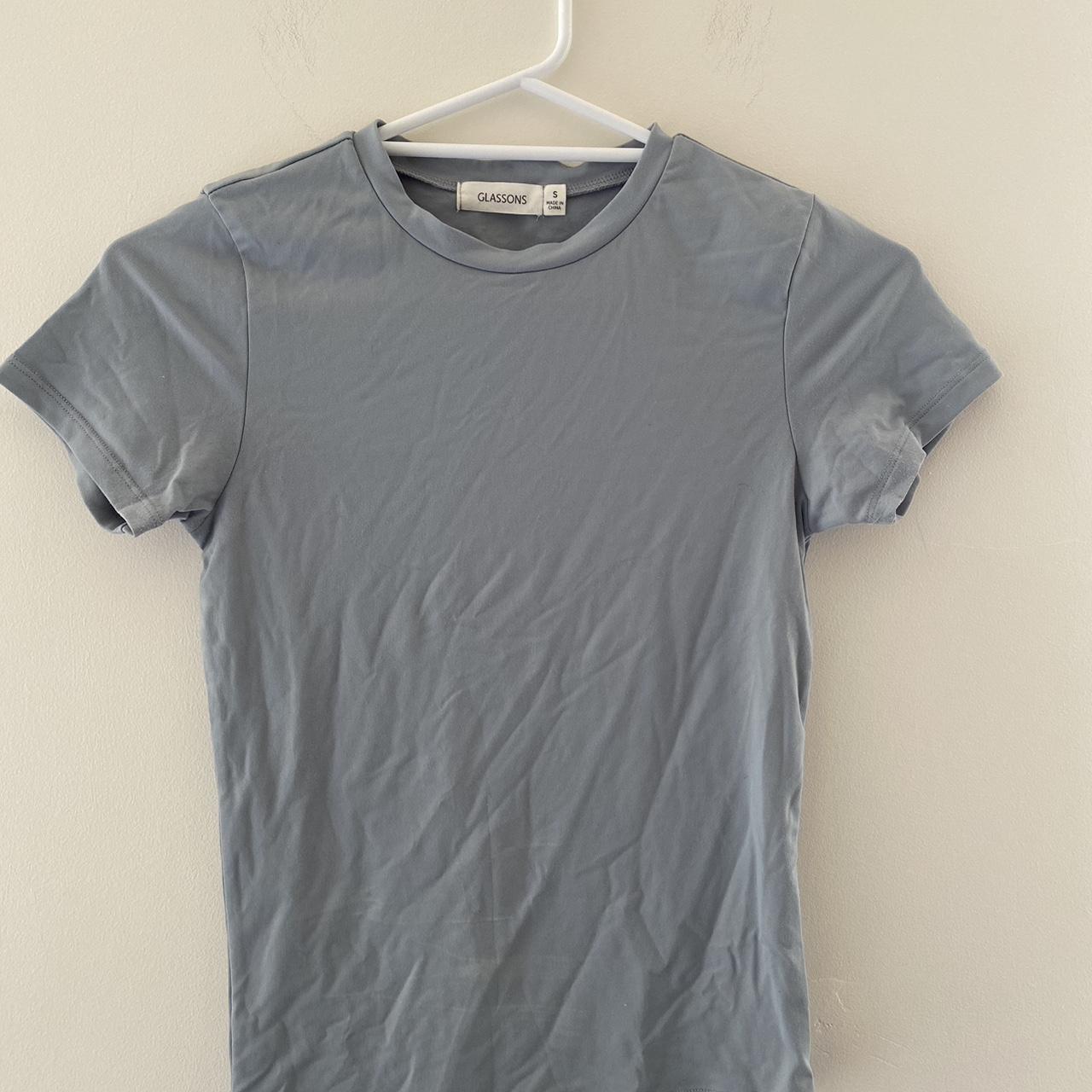 glassons grey super soft tee size s good condition - Depop