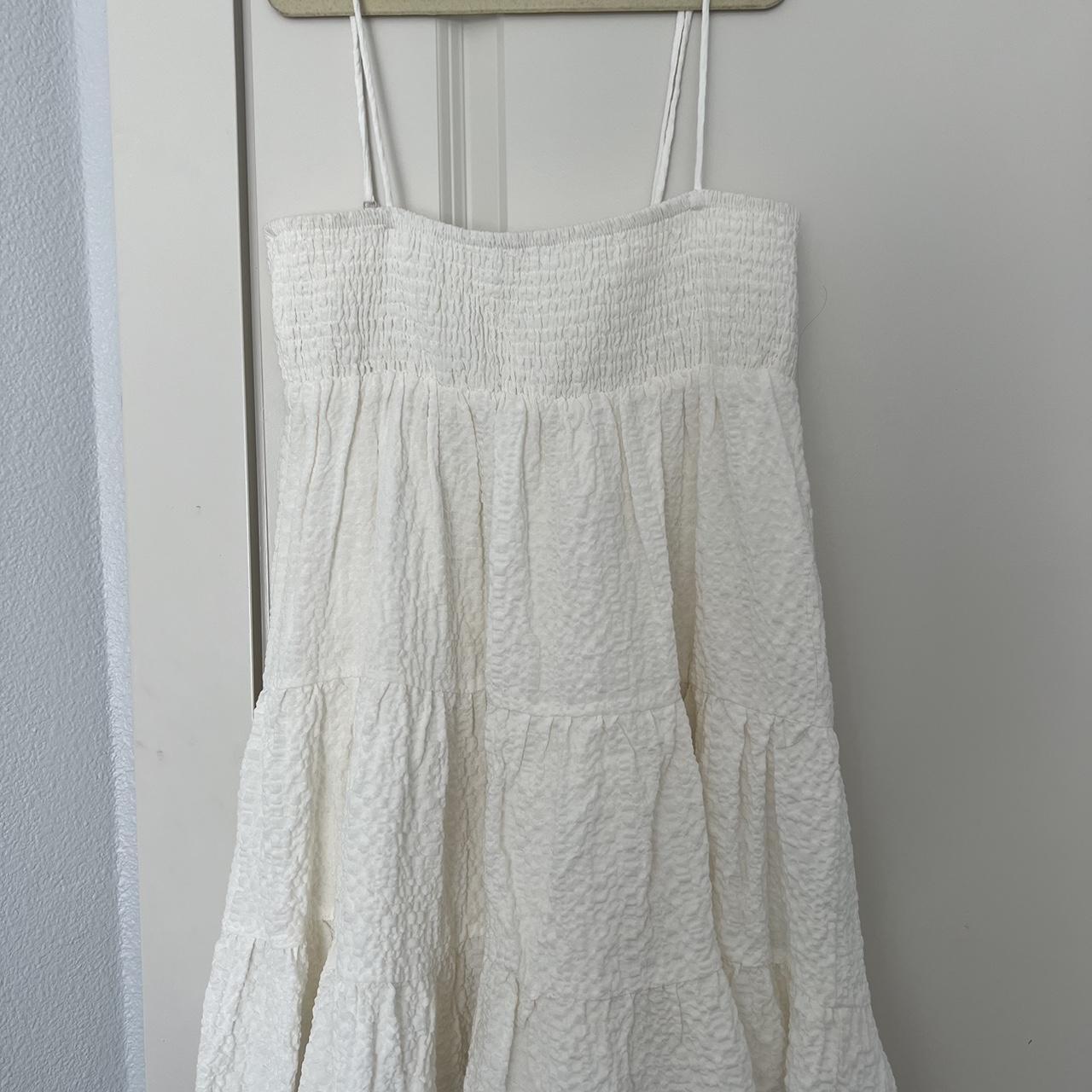 White Zara dress, never worn - Depop