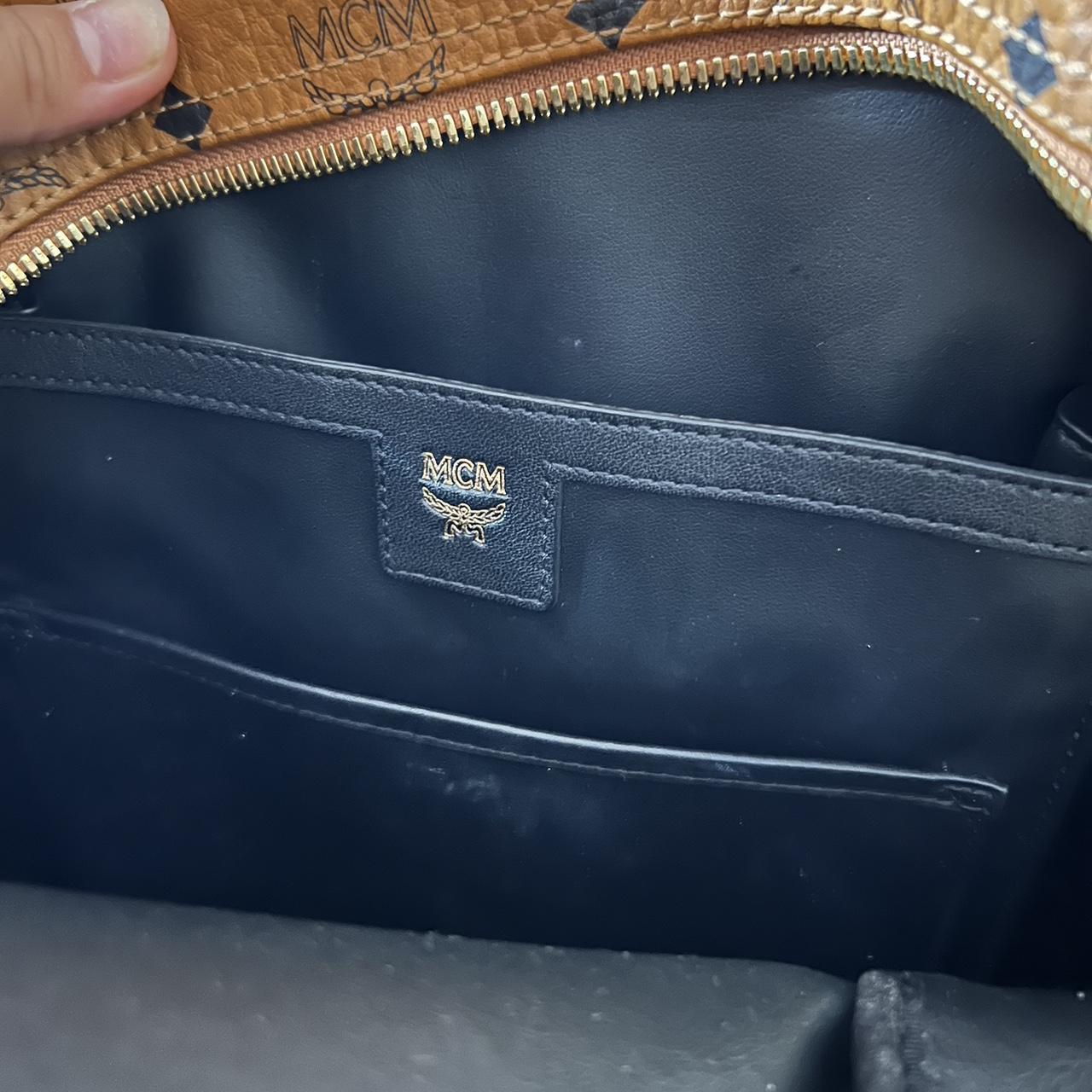 mcm bag barely used, perfect condition comes with - Depop