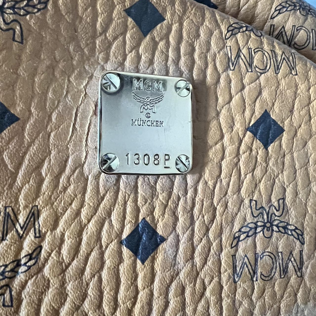 mcm bag barely used, perfect condition comes with - Depop