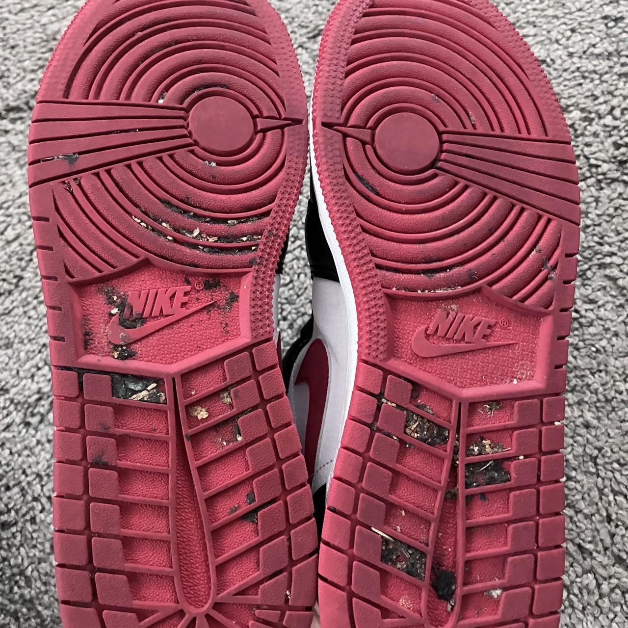 jordan white and red and black