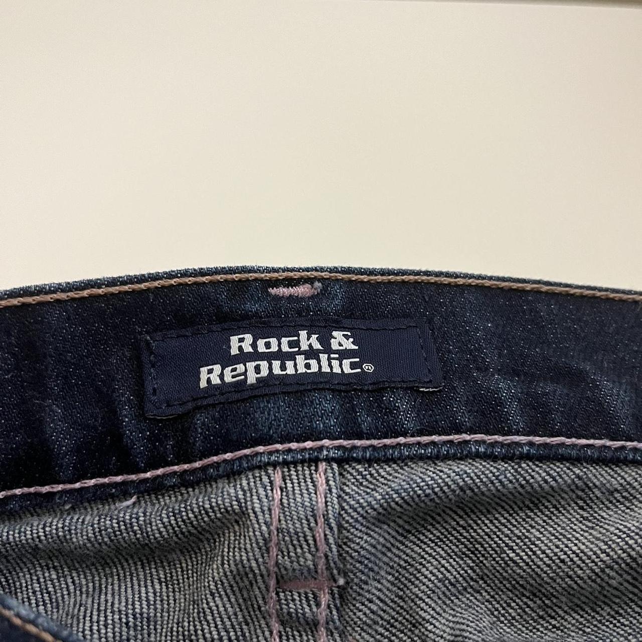 early 2000s rock and republic dark wash pink...