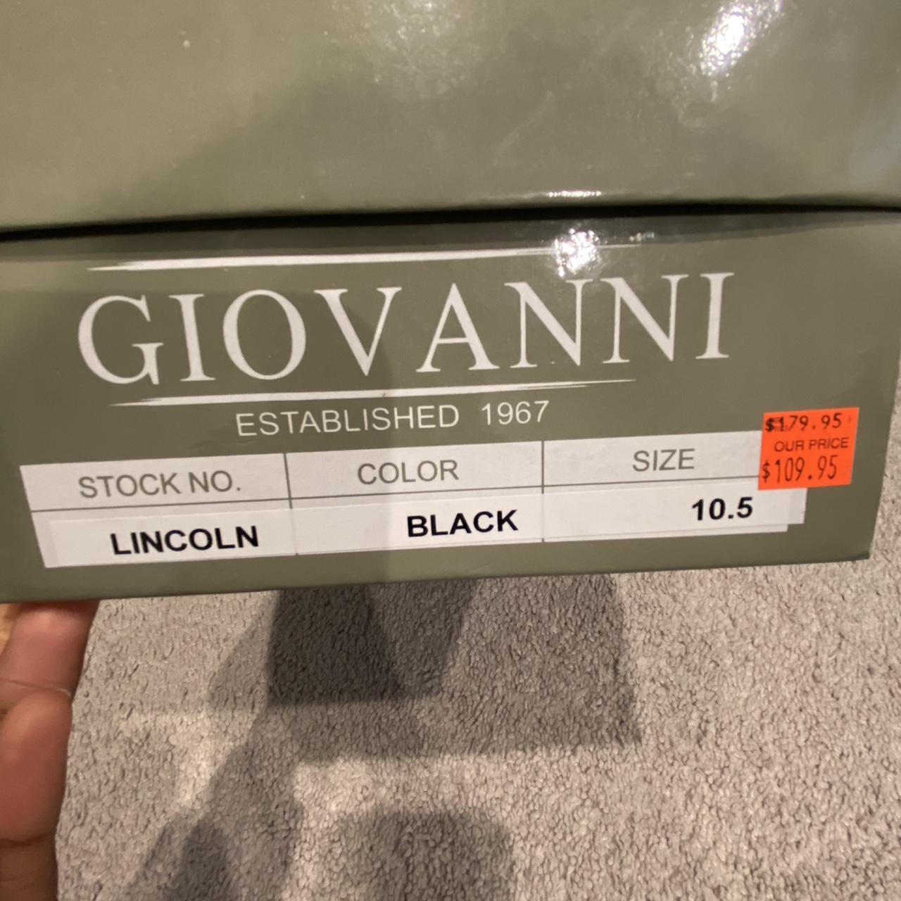 Giovanni Lincoln black 10 1/2 dress shoes - Depop