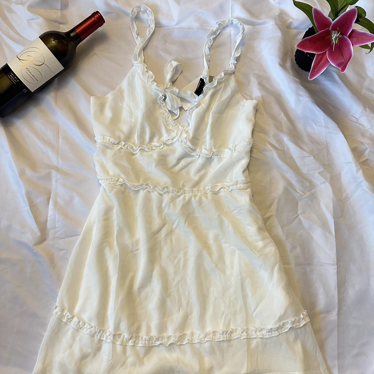Brand new H&M white dress with tag size M Depop