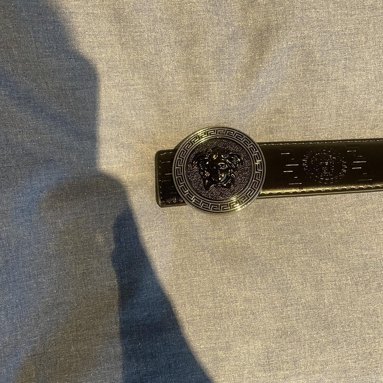 brown versace belt
