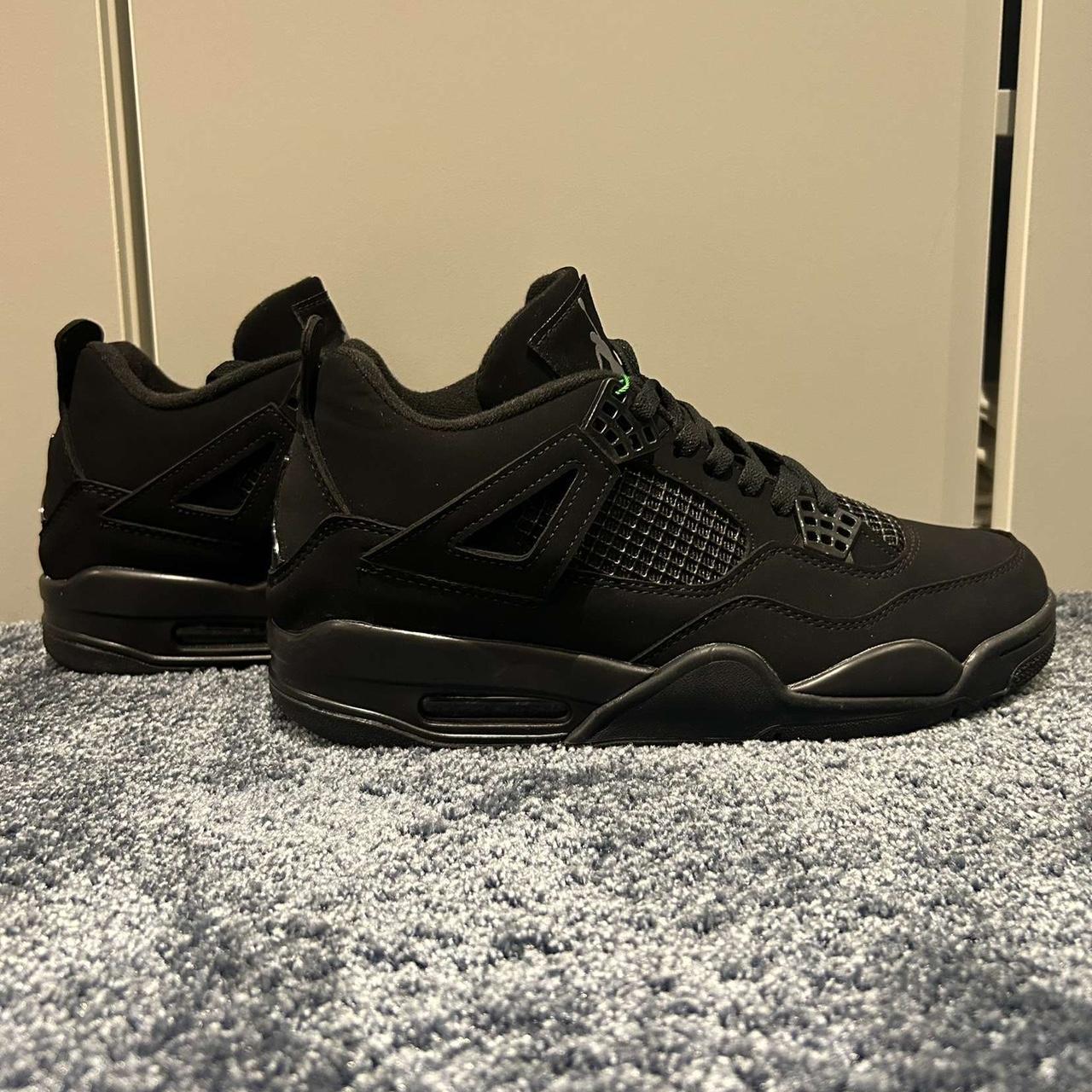 BLACK CATS JORDAN 4S UK 8.5 BRAND NEW NEVER WORN UK... - Depop