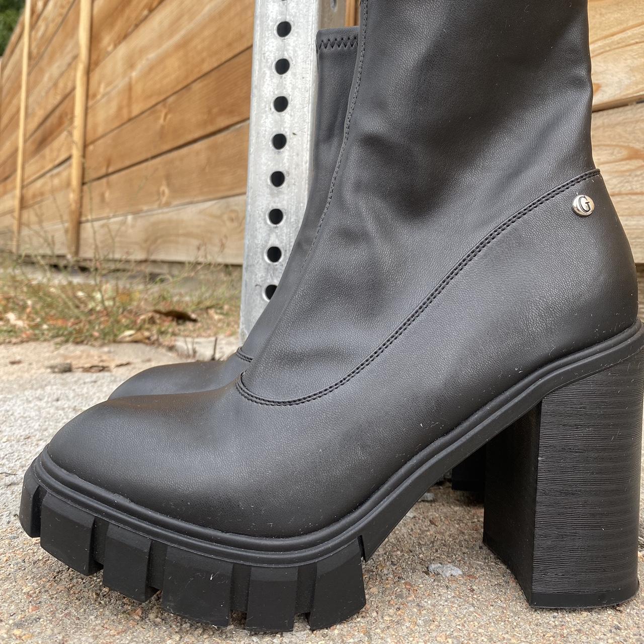 guess combat boots black