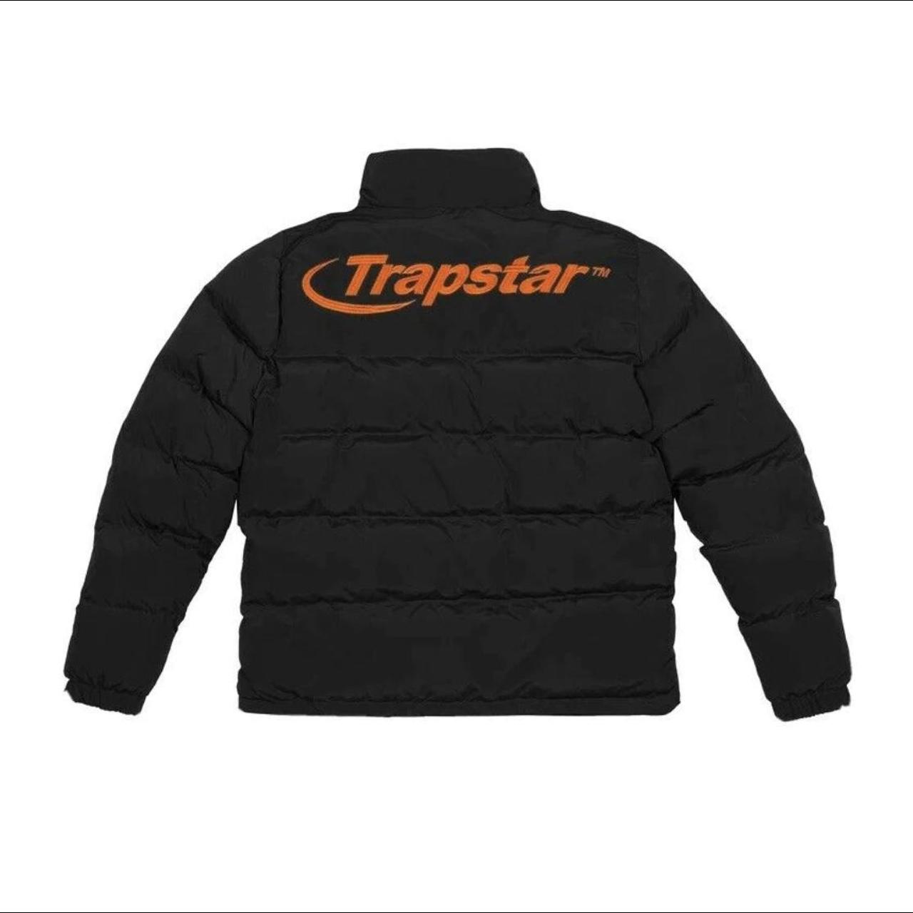 TRAPSTAR HYPERDRIVE PUFFER JACKET BLACK / ORANGE... Depop