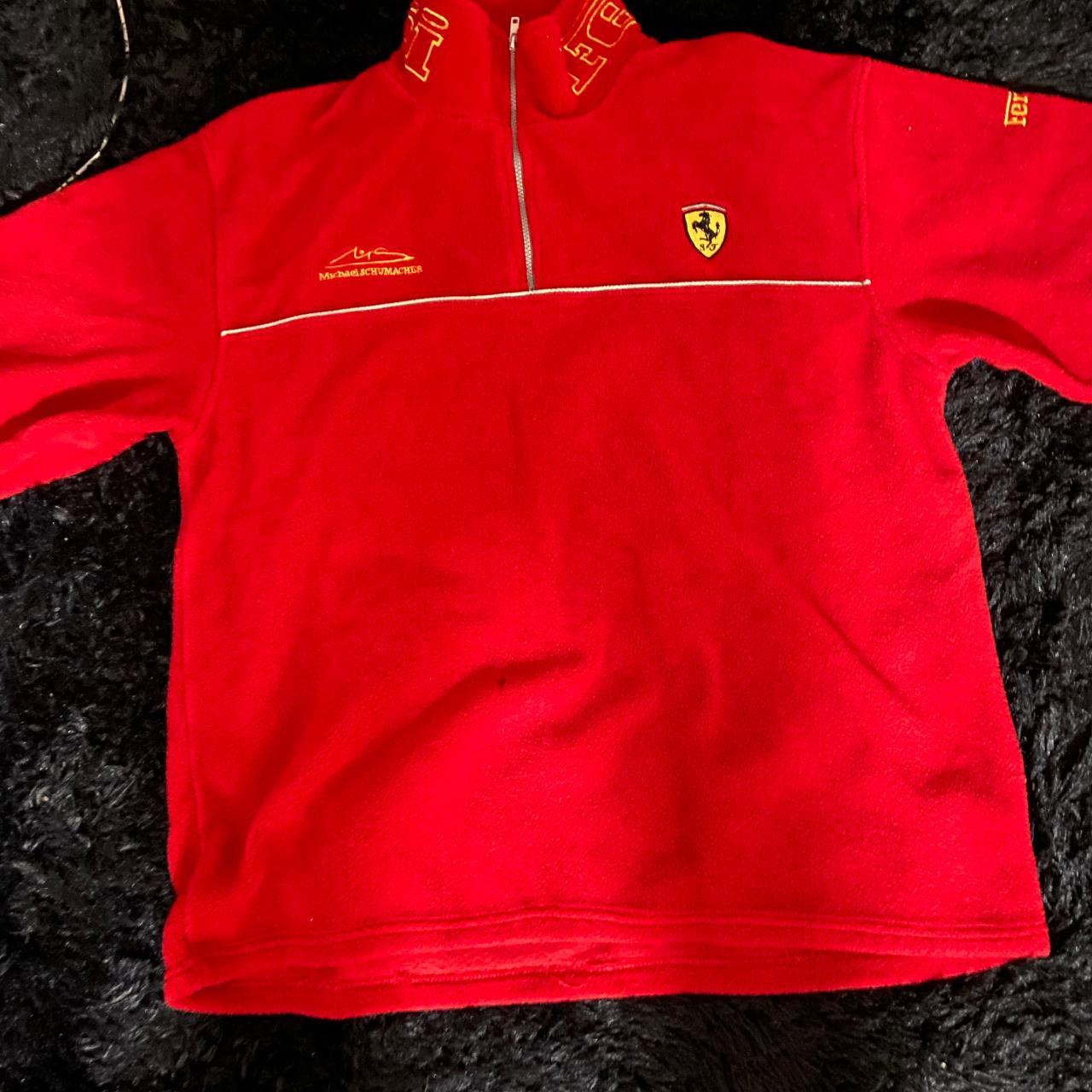 Vintage Ferrari Racing Michael Schumacher Fleece... - Depop