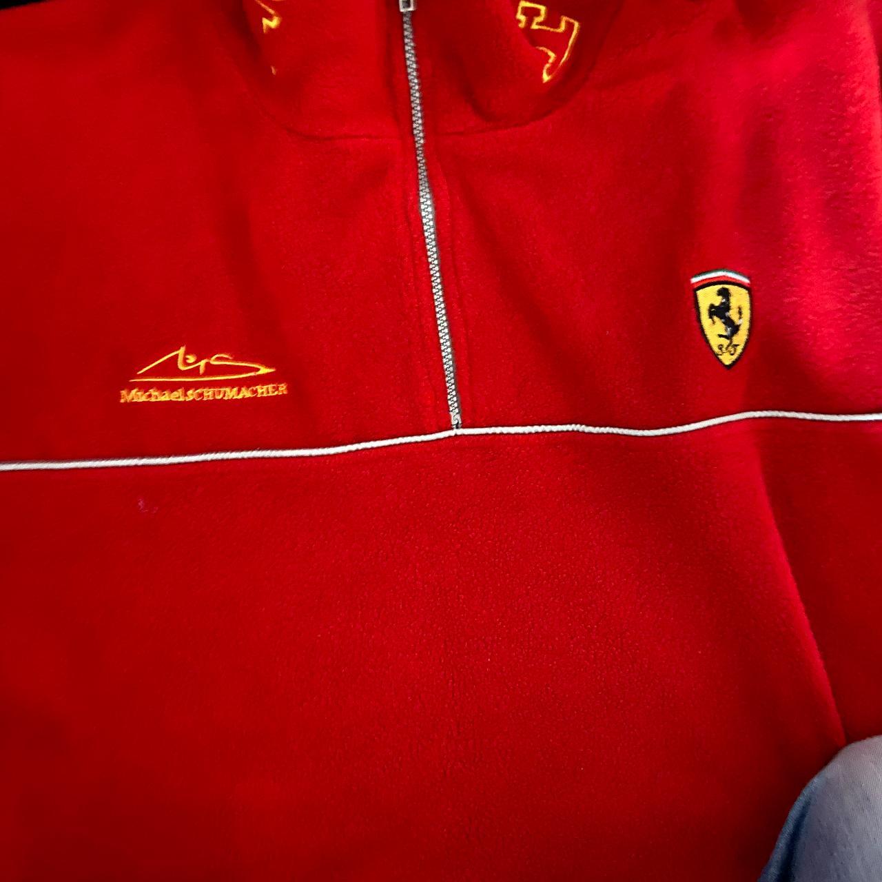 Vintage Ferrari Racing Michael Schumacher Fleece... - Depop