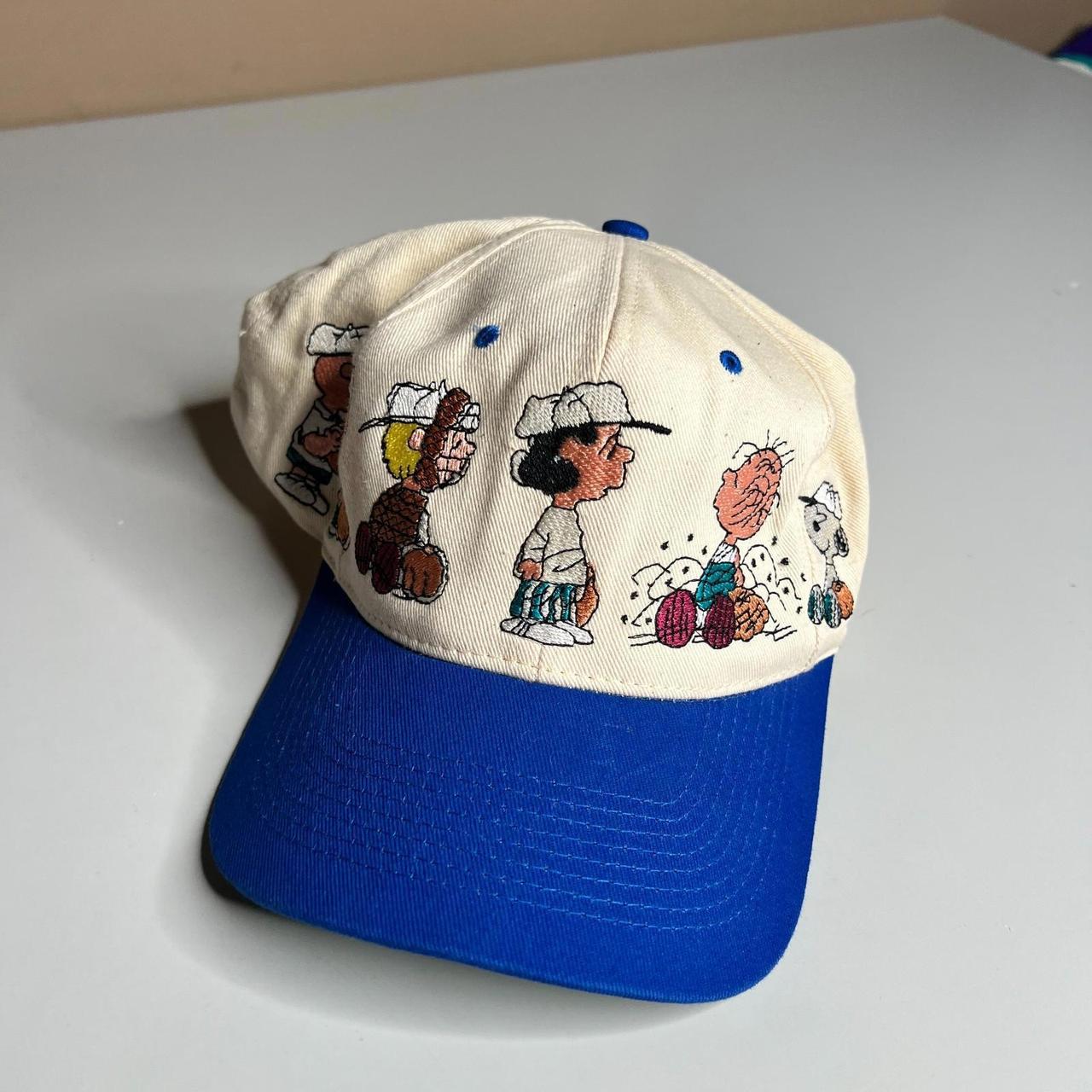 Peanuts Men's Hat - Cream – Vintage Peanuts baseb… - image 1
