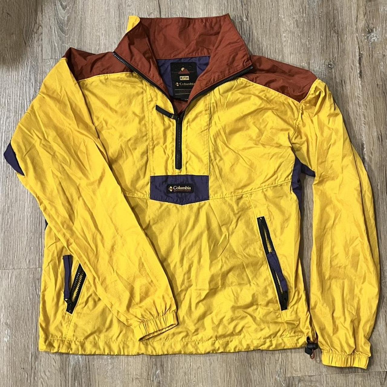 Columbia yellow windbreaker on sale