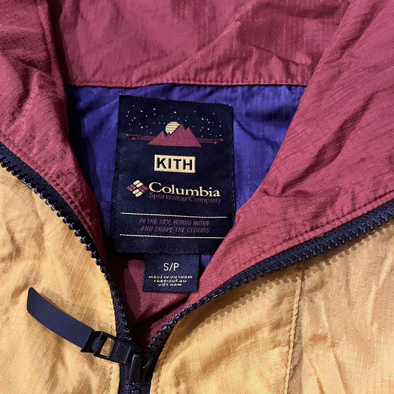 KITH x Columbia Riptide Windbreaker in golden...