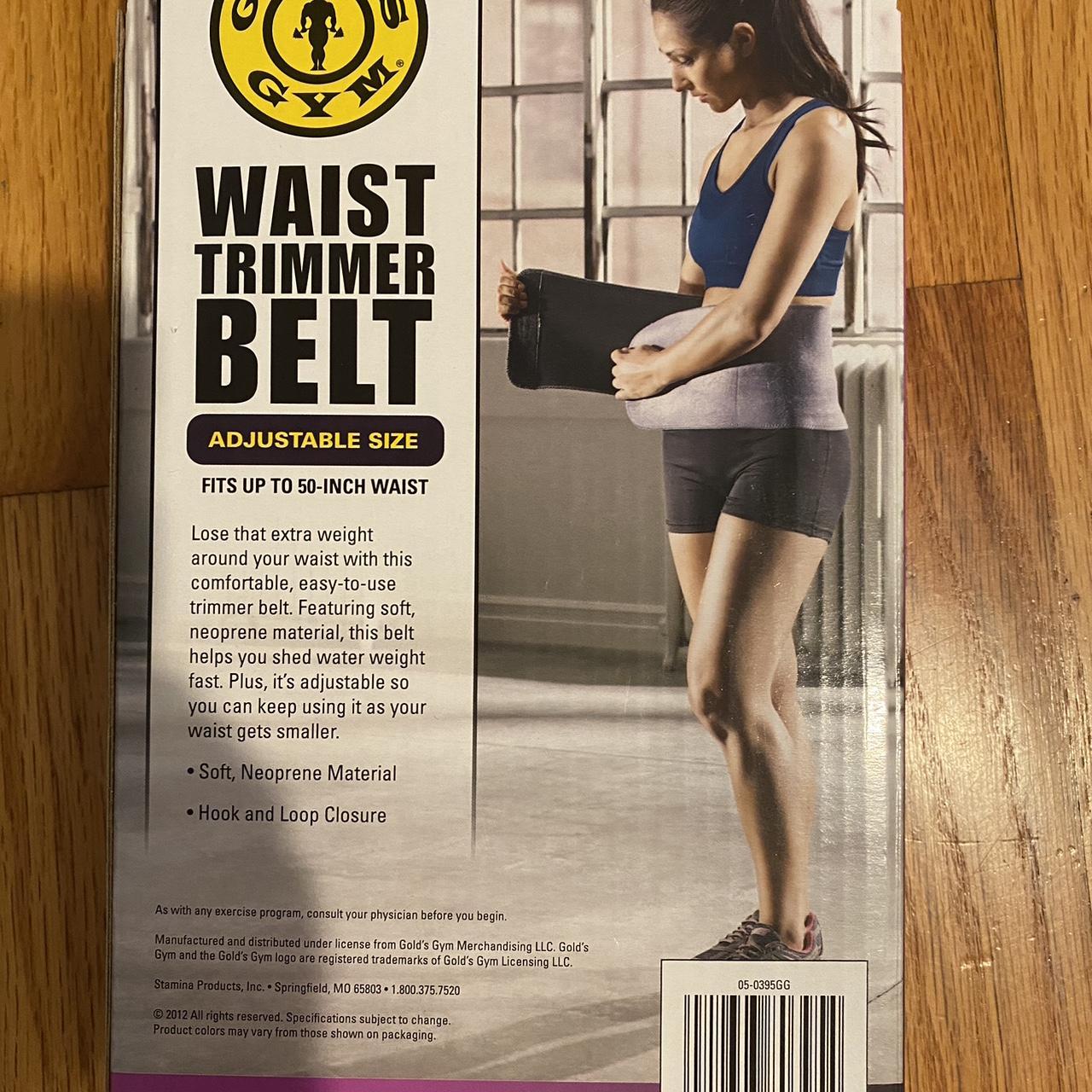 Gold's Gym Waist Trimmer Belt - Adjustable Size fits up to 50 inch