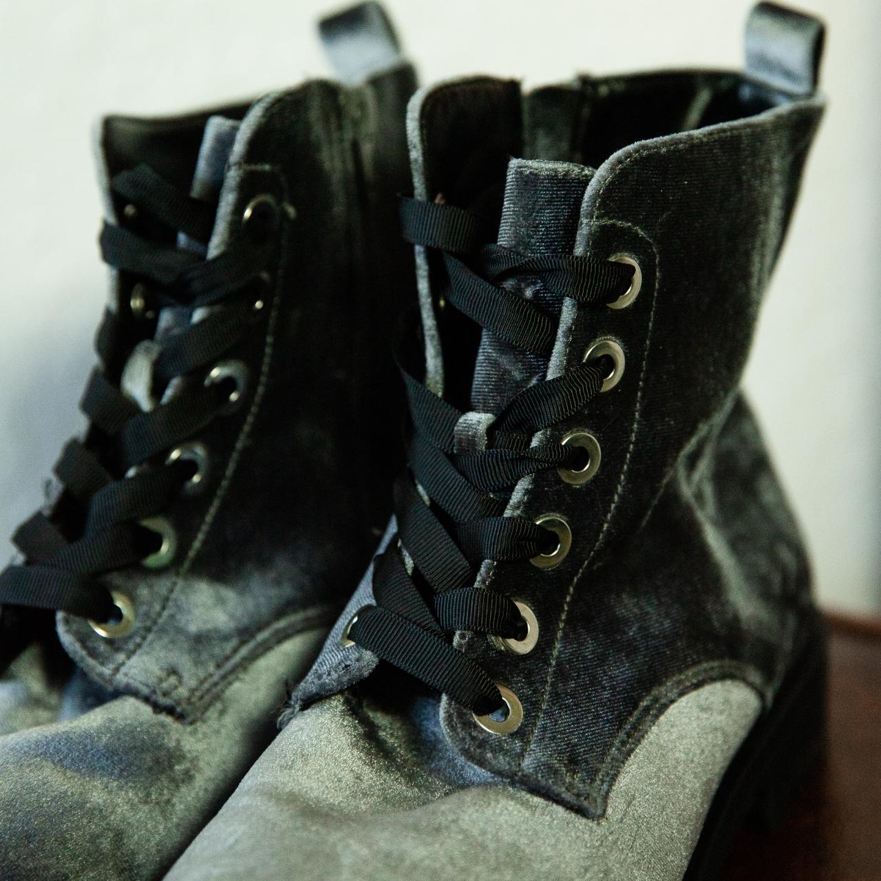 silver combat boots womens