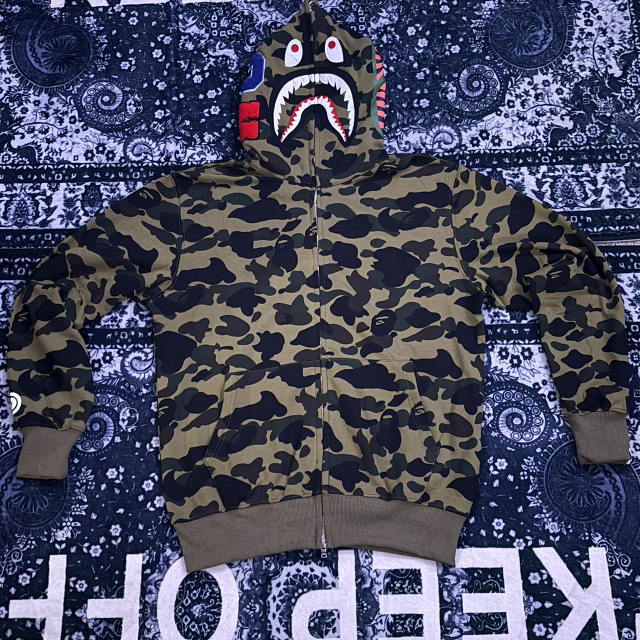 Bape multi clearance camo shark hoodie