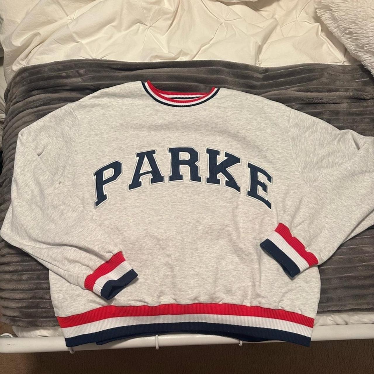 Women's Sweatshirt - Grey/Multi - L – Parke 4th of July crewneck sweatshirt