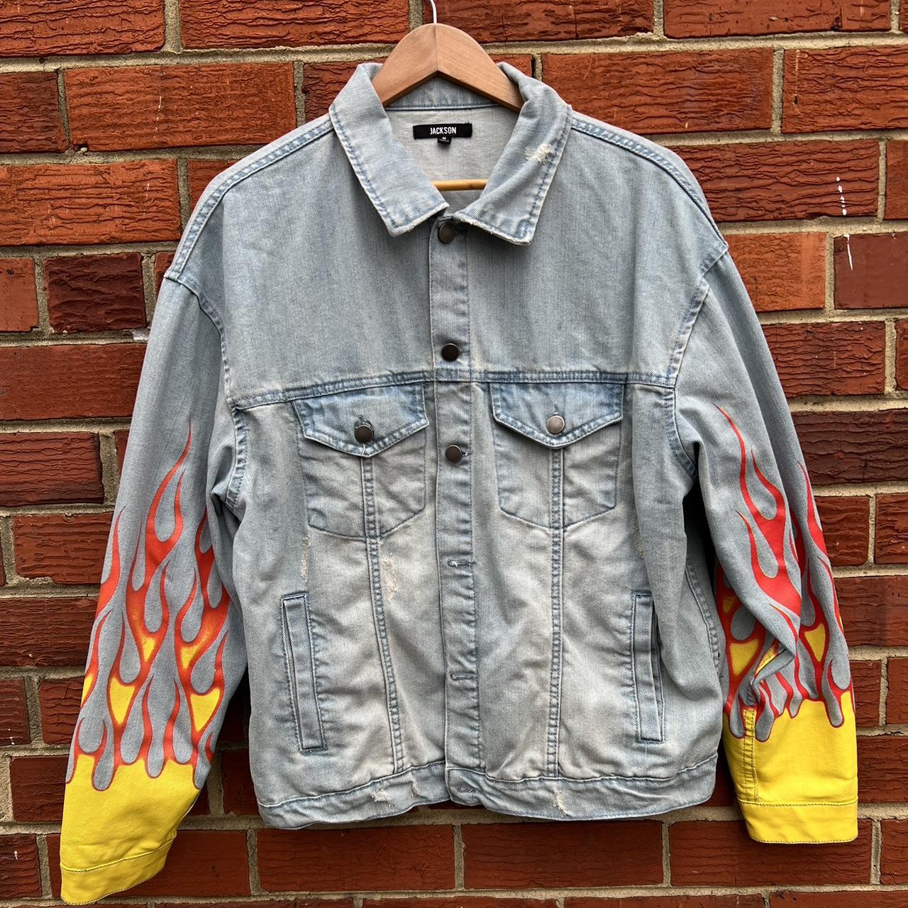 Flame jean outlet jacket