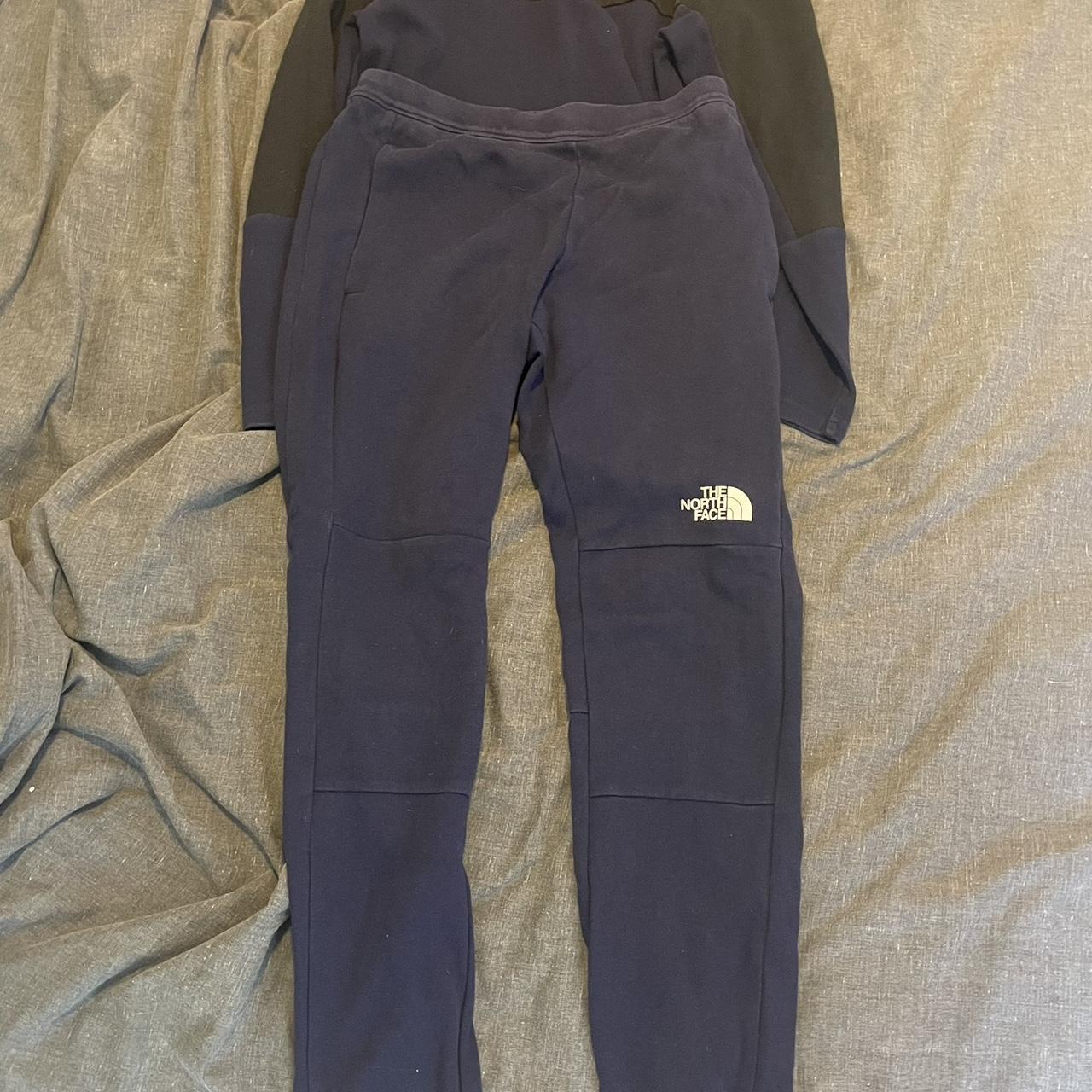 North face tracksuit Size large kids in both top... - Depop