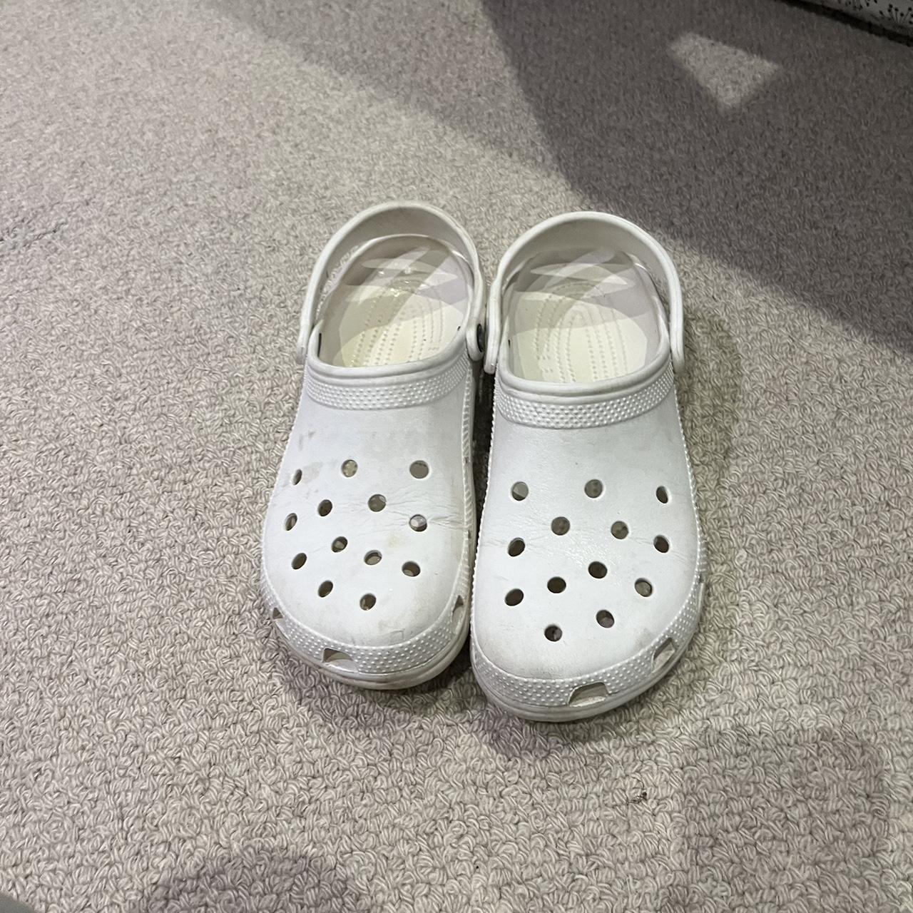 White crocs - Depop