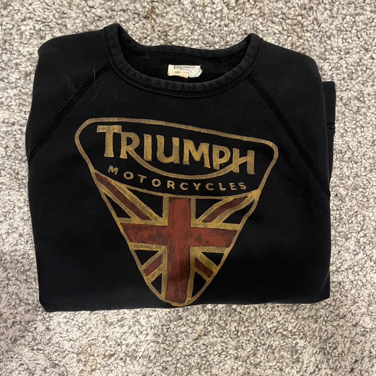 Vintage Triumph x Lucky Brand crewneck pullover - Depop