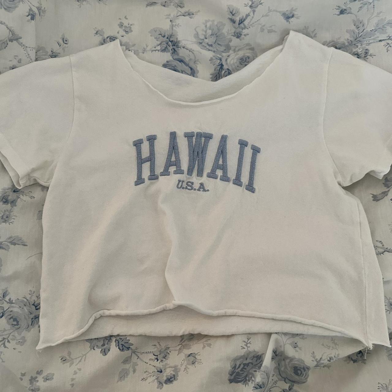 Brandy Melville Hawaii shirt that i cut to make off... - Depop
