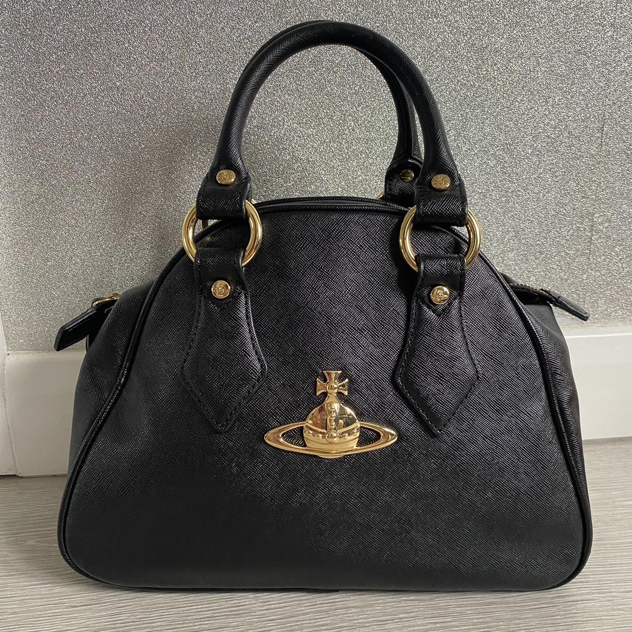 Vivienne Westwood bag Black Divina bag in great... - Depop