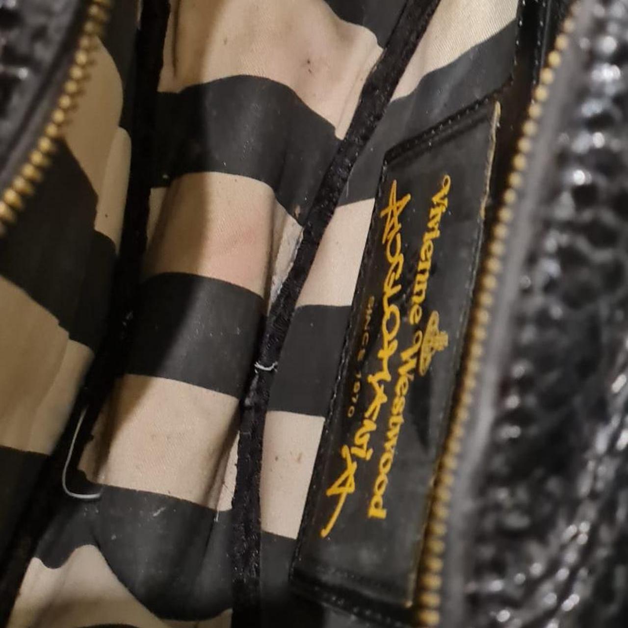 Vivienne Westwood heart bag Black frilly snake... Depop