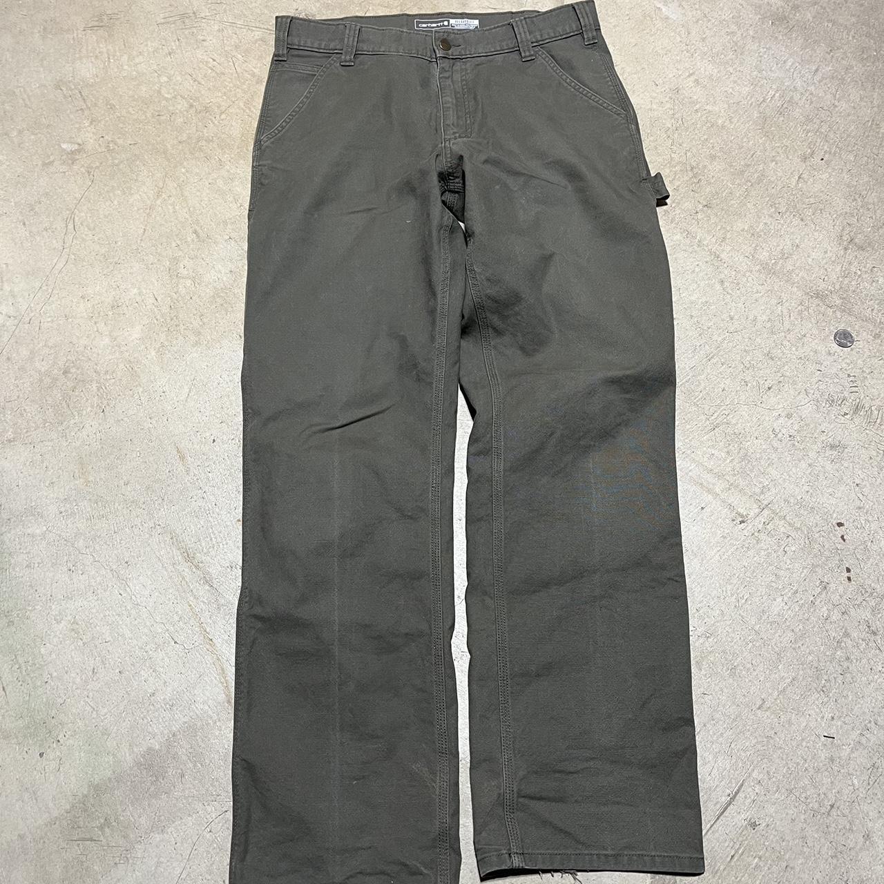 Carhartt Workwear olive green pants 34x34 no flaws - Depop