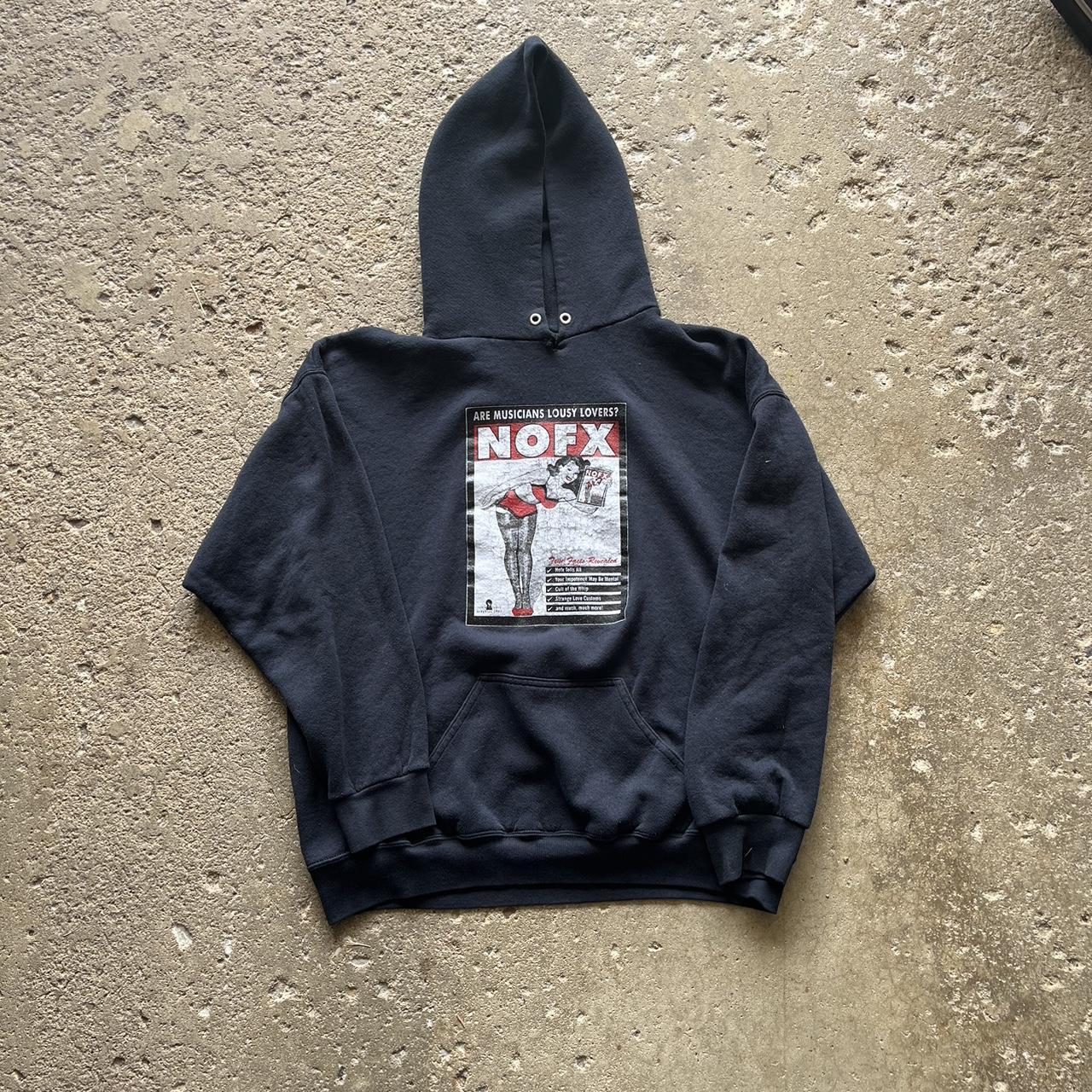 1997 Nofx Hoodie no flaws Fits Size L Depop