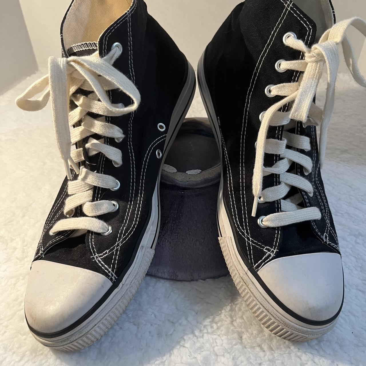 Mens Airwalk Black & White Hi-Top Lace Up Size... - Depop