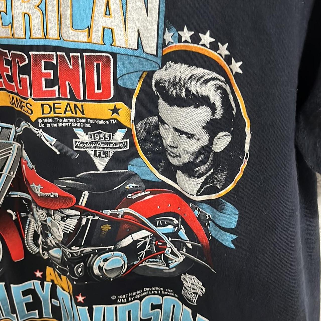 Vintage 1986 Harley Davidson James Dean sold Tee