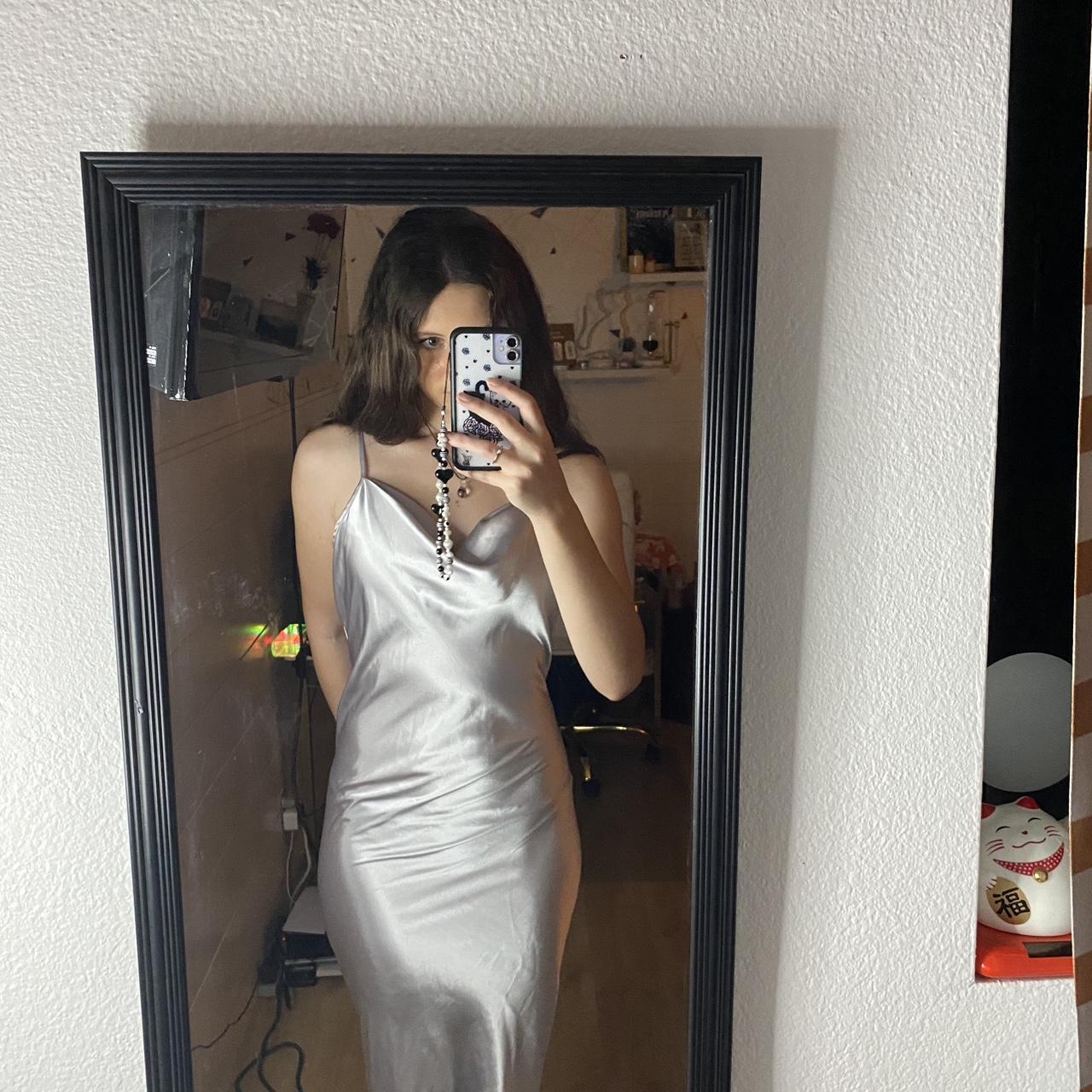 Bebe hotsell silver dress