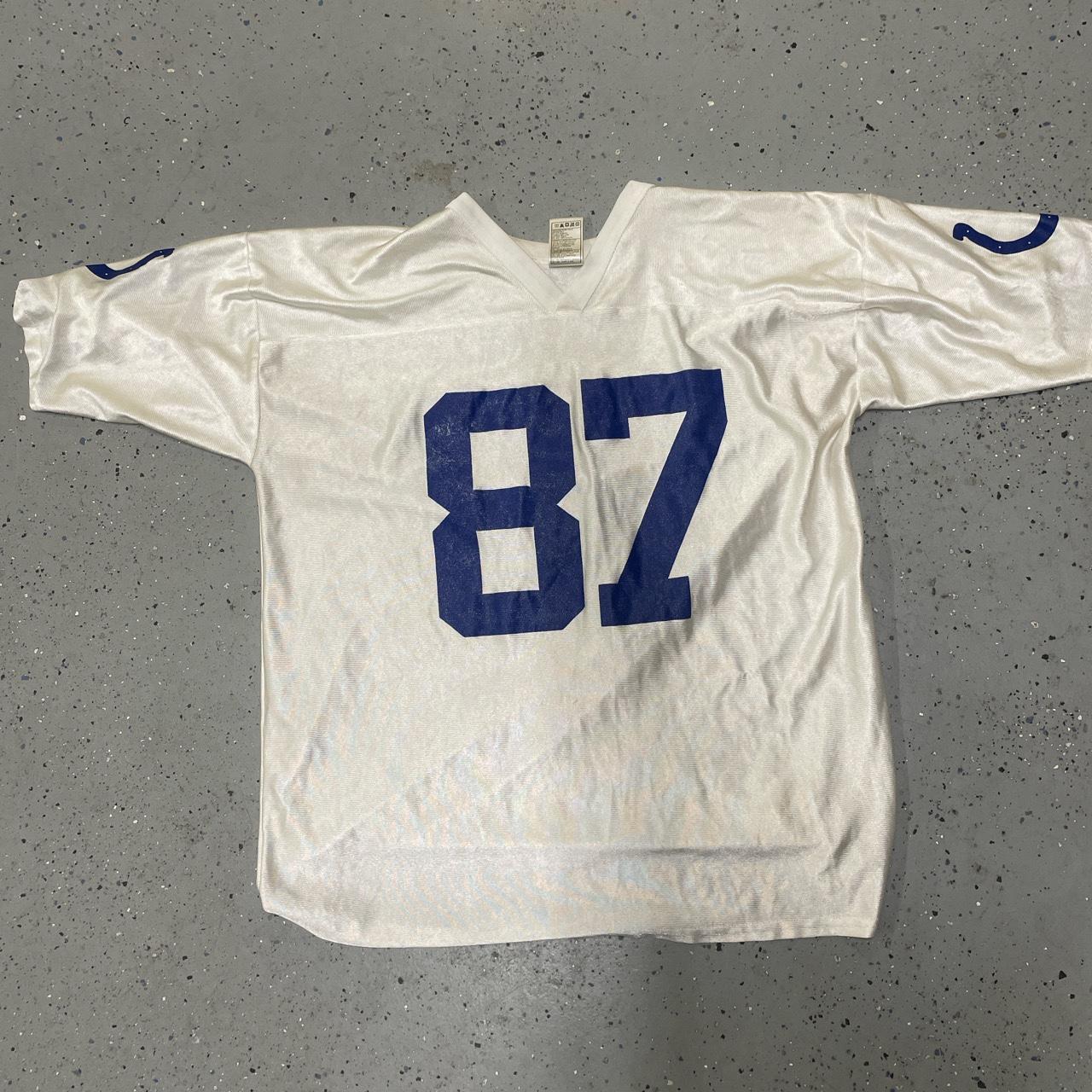 reggie wayne jersey- stain on front of jersey as - Depop