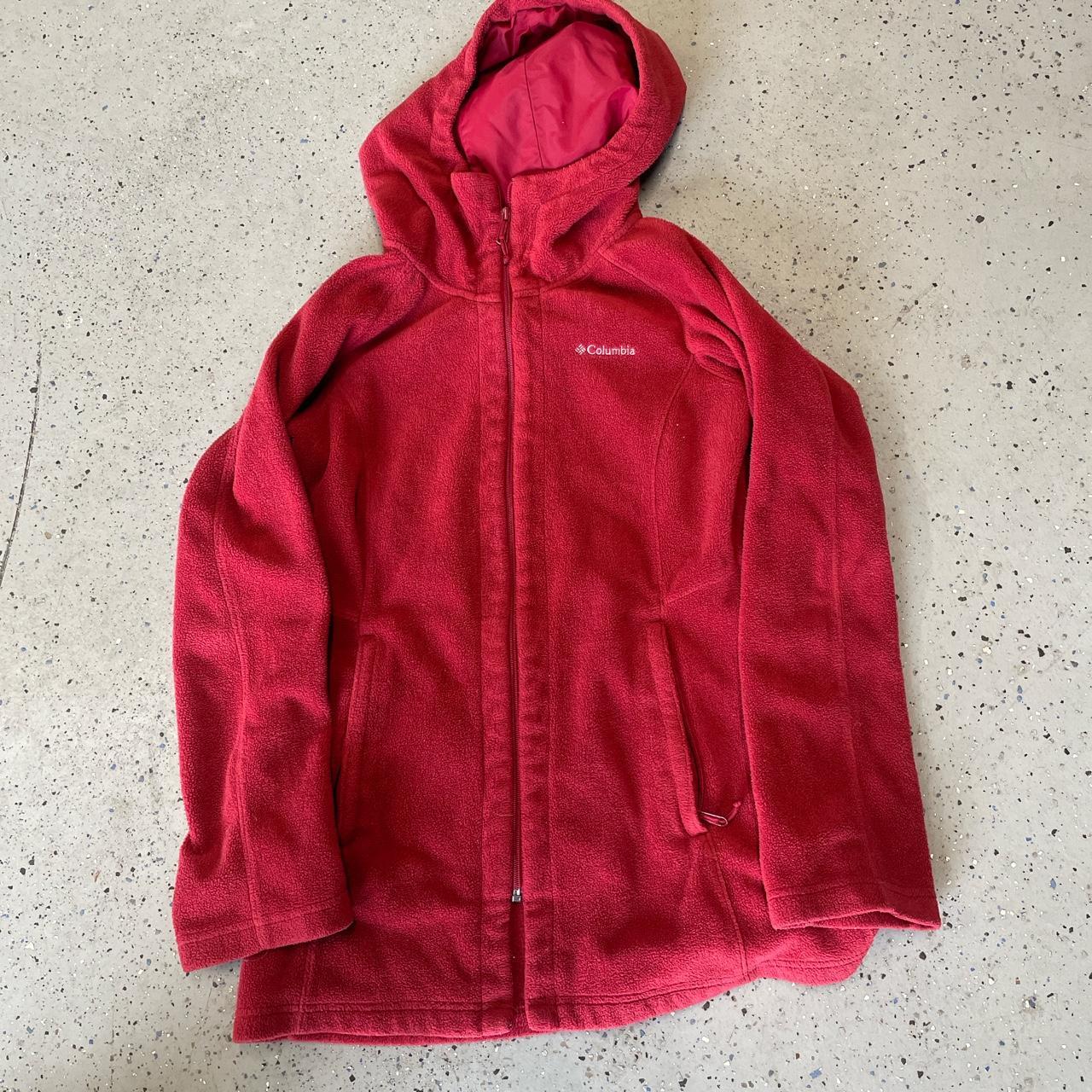 Columbia Fleece Jacket Crimson Ohio State College... Depop