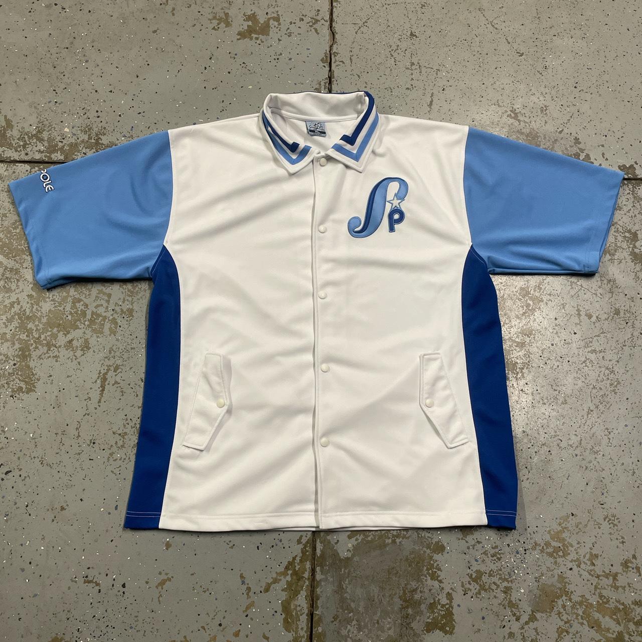 Insane Vintage Southpole Button Up Baseball Jersey... - Depop